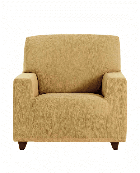 Funda sillón elástica 1 plaza amarilla