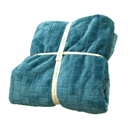 Manta azul sedalina fina - 3