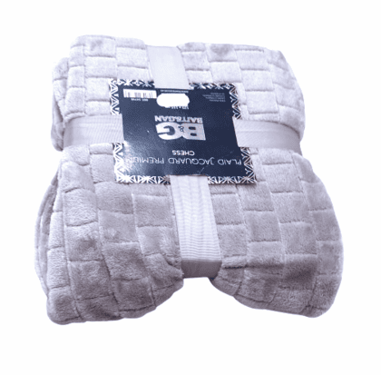 Mantas sedalina grises cuadros