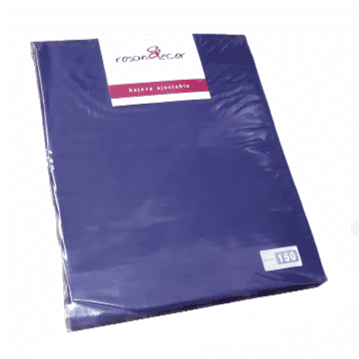 Sábanas bajeras Rosán azul marino cama 150