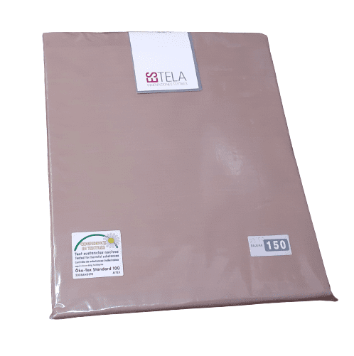 Sábanas bajeras Estela marrón cama 150