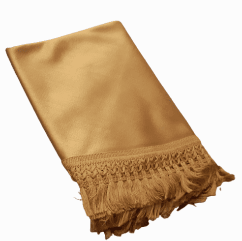 Faldillas de paño oro viejo flecos: 195 - 1