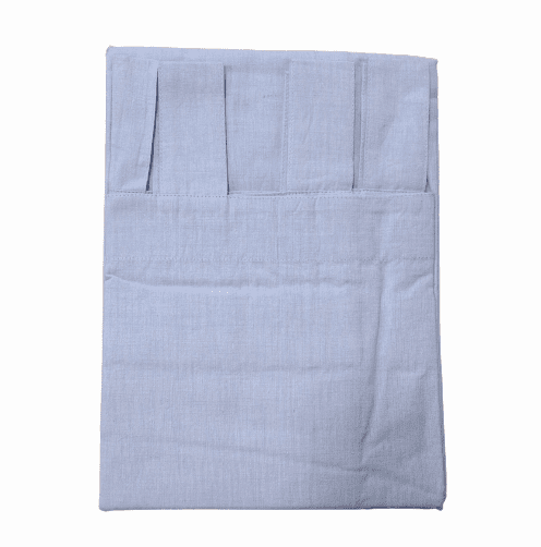 Cortina azul claro con presillas - 2