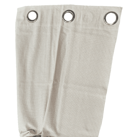 Cortina confeccionada beige rayitas finas - 2