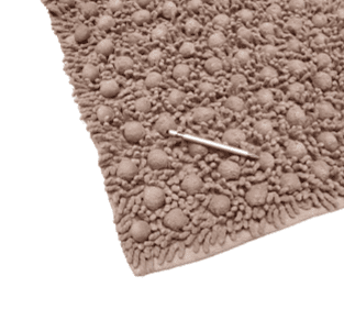 Alfombra beige bolas 60 x 90 - 1