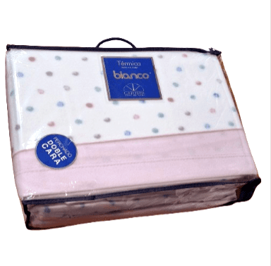 Juego de sábanas térmicas lunares rosa - 1