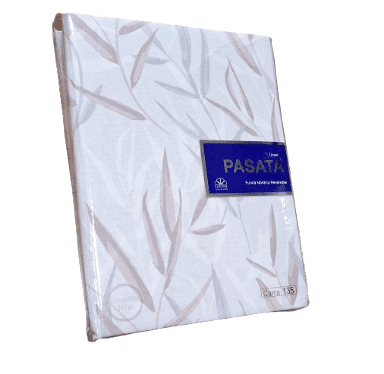 Funda nórdica reversible hojas gris y malva 135 - 1