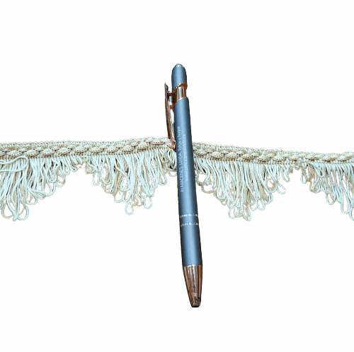 Pasamanería triángulo marrón y beige - 1