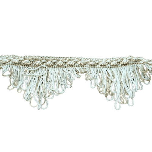 Pasamanería triángulo marrón y beige - 2