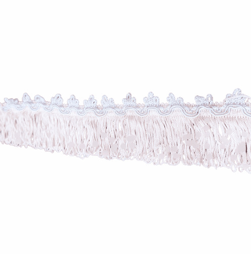 Pasamanería ondas salmón y gris - 1