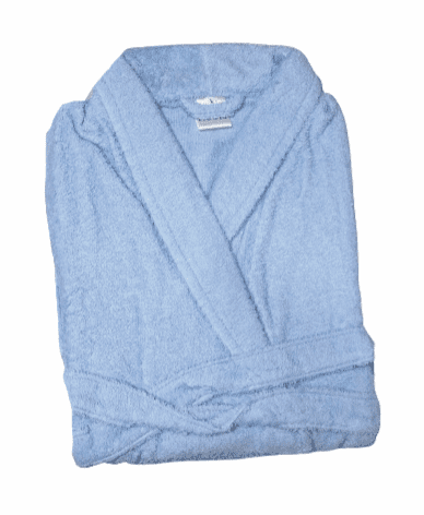 Albornoz azul liso L - 2