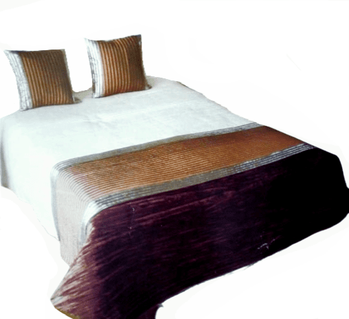 Colcha boutie marrón PLata CAMA 135/150