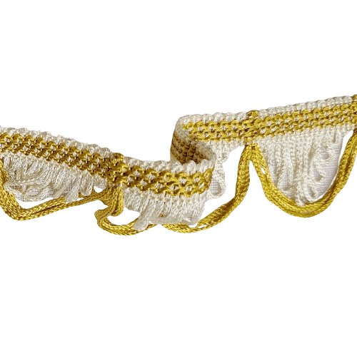 Flecos de ondas amarillos y beige - 1