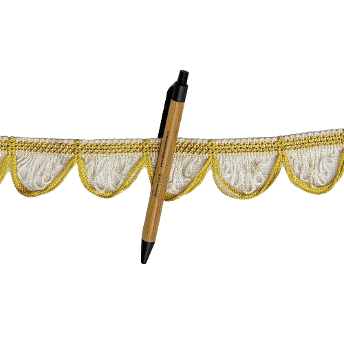 Flecos de ondas amarillos y beige - 2