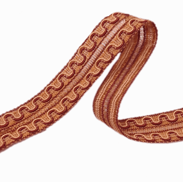 1,90 metros Pasamanería Galón teja granate - 2