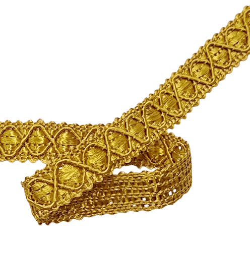 Pasamanería galón estrecho amarillo - 1