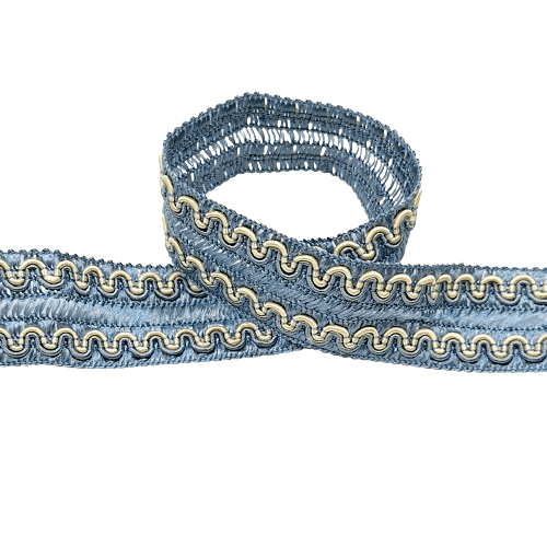 Galón azul y ondas amarillas - 1