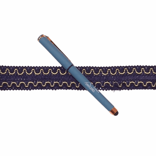 Galón doble azul ondas amarillo - 4