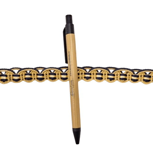 Galón azul marino y amarillo oro - 1