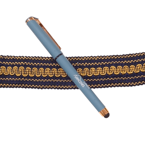 Galón decorativo azul marino y oro viejo - 3