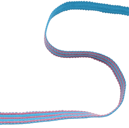 Cinta turquesa y rosa fucsia - 1