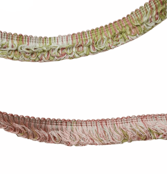Flecos espumillón reversible rosa y verde
