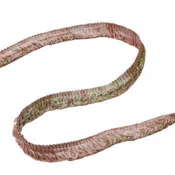 Flecos espumillón reversible rosa y verde - 1
