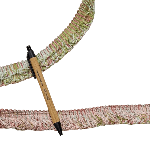 Flecos espumillón reversible rosa y verde - 2