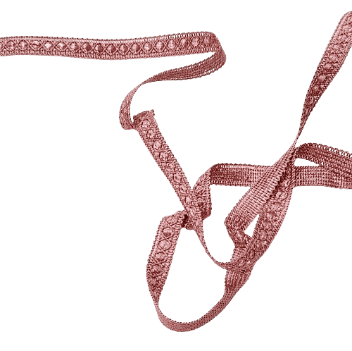 Galón estrecho rosa malva - 1