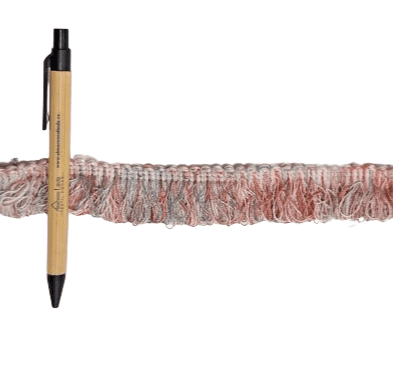 Flecos espumillón rosa y gris