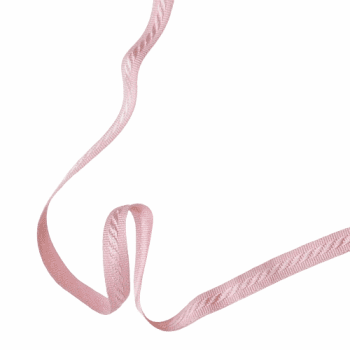 Galón estrecho de algodón rosa - 3