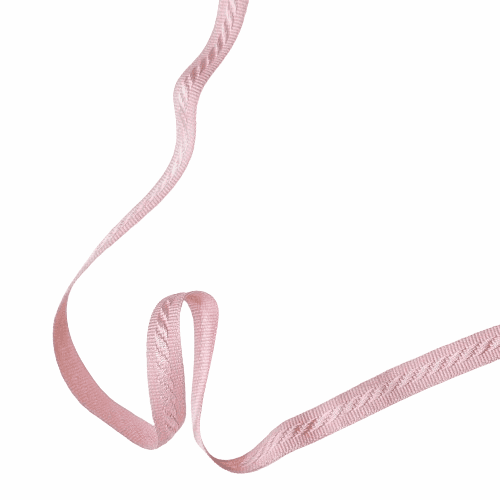 Galón estrecho de algodón rosa - 3