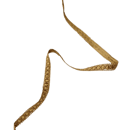 Pasamanería galón estrecho oro viejo - 3