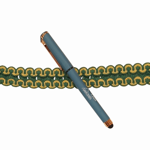 Galón de algodón doble verde y amarillo - 3