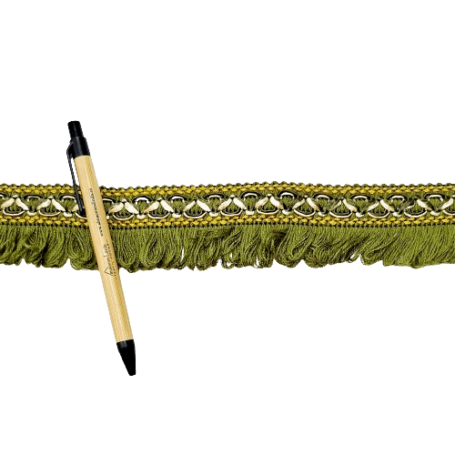 Flecos verdes con trenzado amarillo - 1