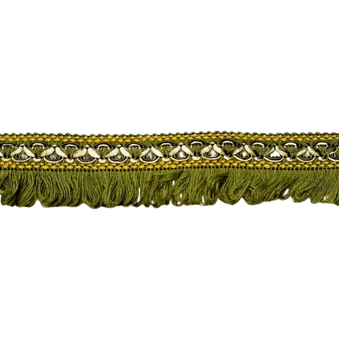 Flecos verdes con trenzado amarillo - 3