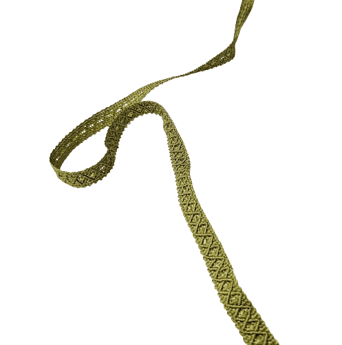 Pasamanería galón estrecho verde vivo brillo - 1