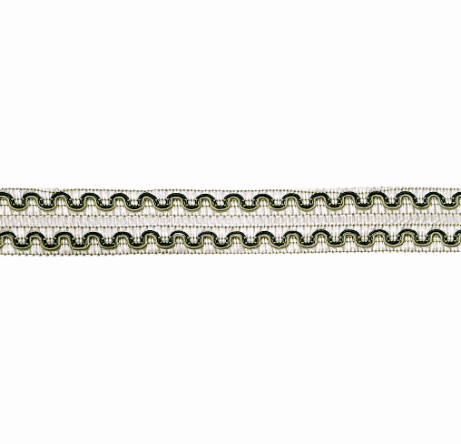 Galón doble blanco verde y azul