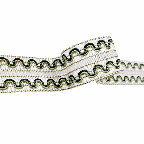 Galón doble blanco verde y azul - 1