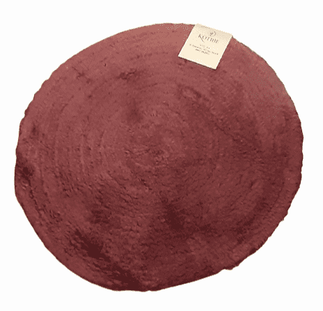Alfombra redonda terracota 60 cm - 1