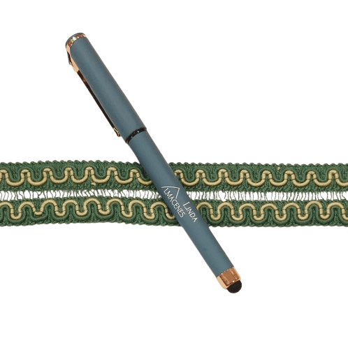 Galón de algodón doble verde con amarillo - 3