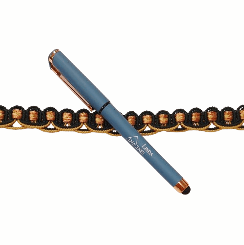 Galón algodón verde oscuro y naranja - 4