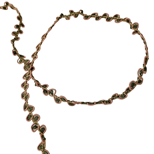 Galón verde con filo rosa - 3