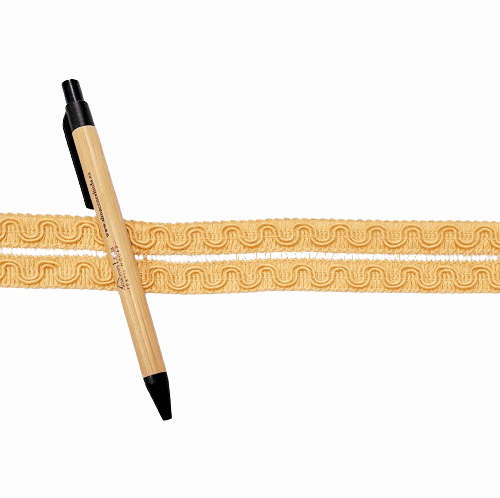 Galón algodón doble amarillo melocotón