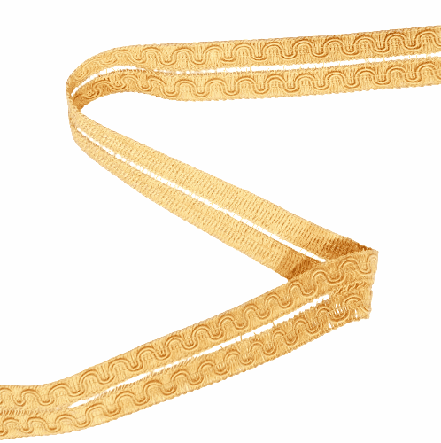 Galón algodón doble amarillo melocotón - 3