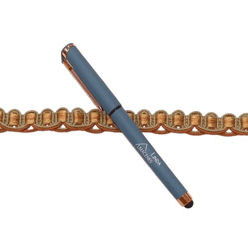 Galón algodón verde claro y naranja - 6