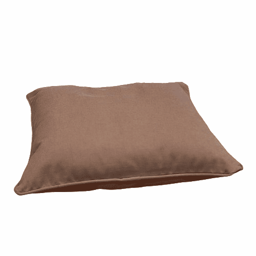 Funda de cojín tela mimo marrón