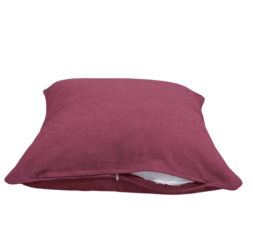 Funda de cojín tela mimo granate - 1