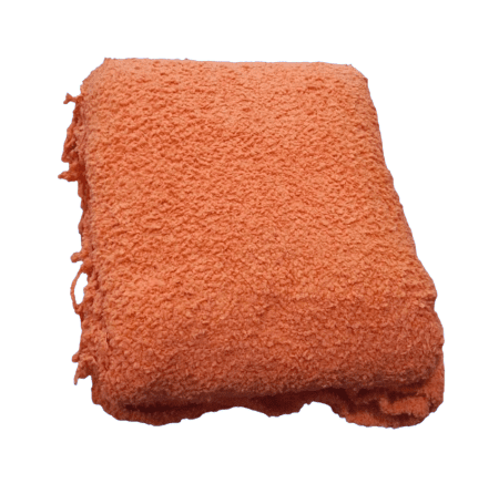 Manta esponjosa naranja 120 x 170 - 3