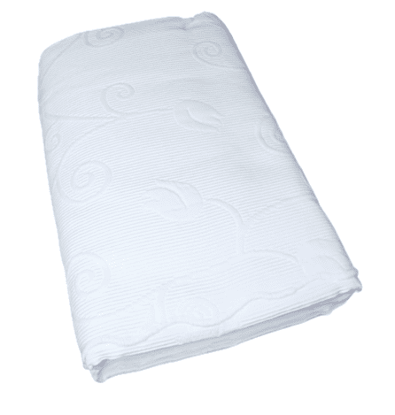 Colchas algodón blanco piqué flores. Cama: 90, 105, 135, 150 y 180 - 3